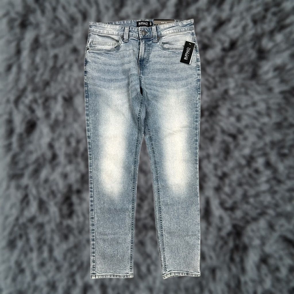 Buffalo David Bitton Buffalo David Bitton Ash Slim Jeans Mens 30x30 NWT Vintage Blue 30 30 Inseam 30 Mens Jeans Slim Fit Vintage Wash Daywear Denim Size US 30 / EU 46 - 1 Thumbnail