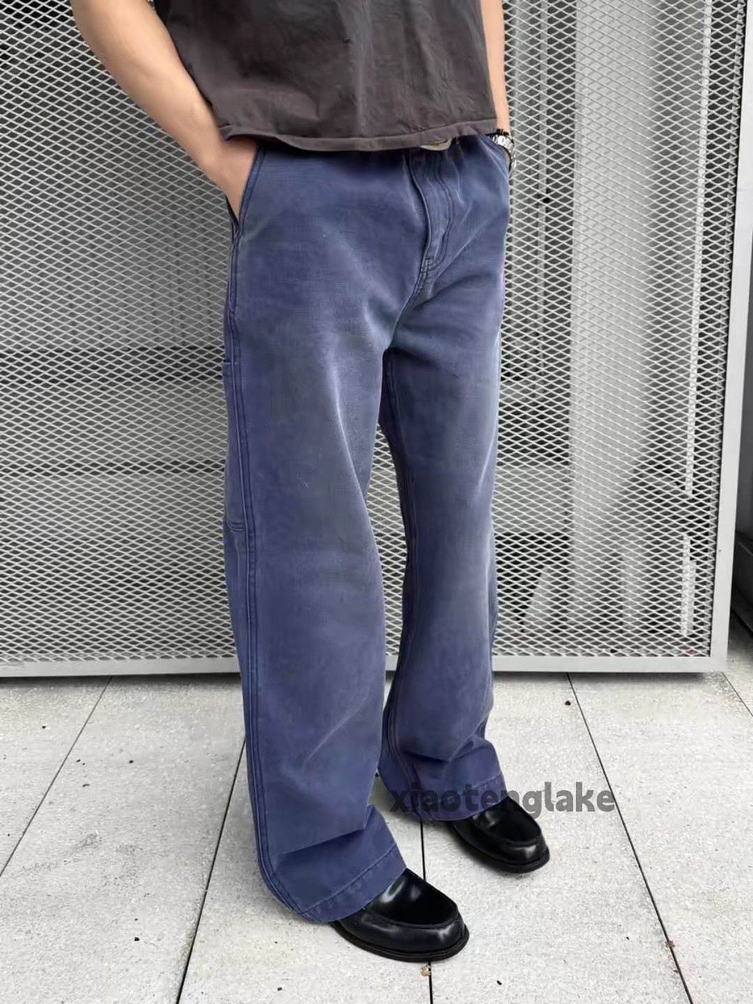 Designer × Japanese Brand × Vintage washed faded loose baggy skate carpenter work cargo pants Size US 36 / EU 52 - 3 Thumbnail