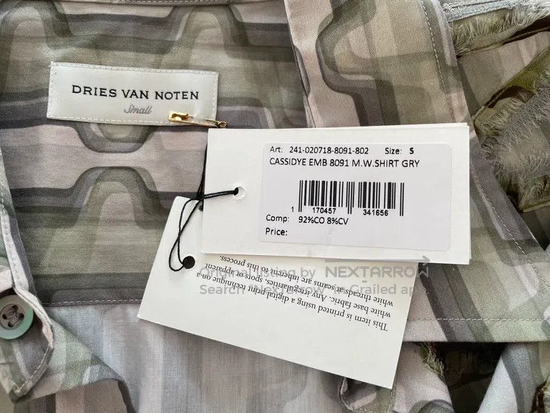 Dries Van Noten Dries Van Noten Embroidered printed short-sleeved shirt Size US S / EU 44-46 / 1 - 5 Thumbnail