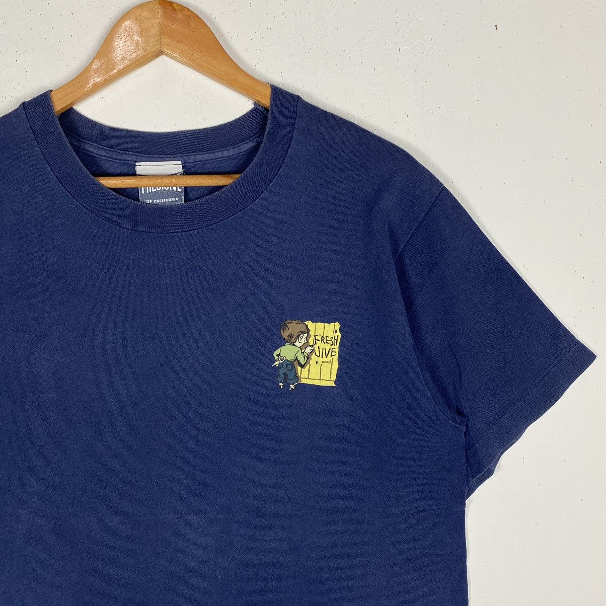 Freshjive Vintage 90's FRESHJIVE Rules Graphic Faded Skate Tee Size US M / EU 48-50 / 2 - 5 Thumbnail