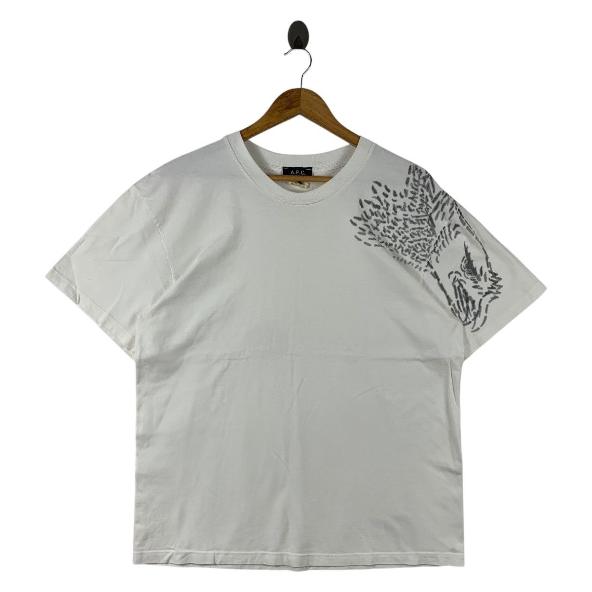 A.P.C. APC Rue de flueris paris small spellout designer tee Size US M / EU 48-50 / 2 - 1 Thumbnail