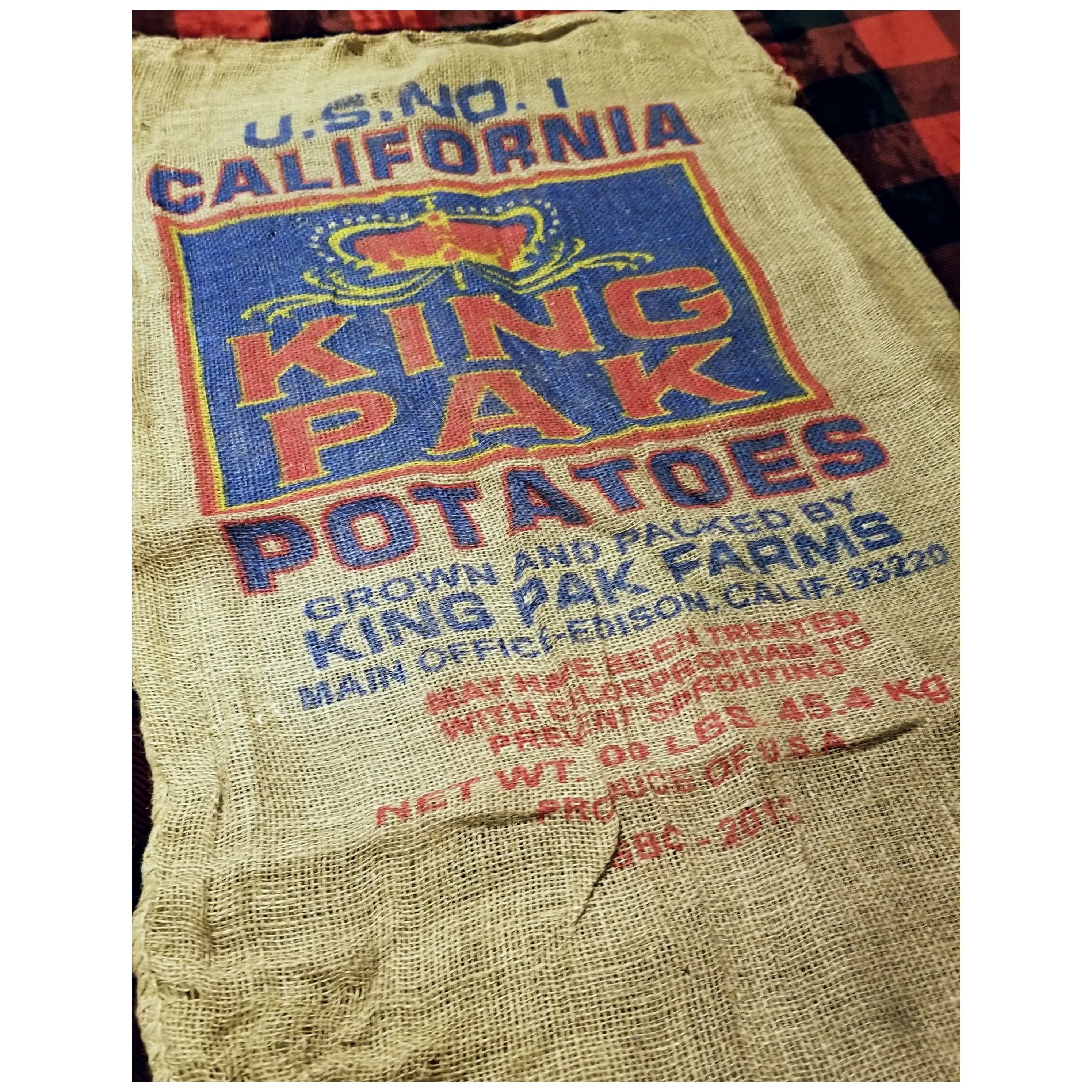 LVC VINTAGE POTATO SACK WITH PRINTED GRAPHICS Size ONE SIZE - 4 Thumbnail