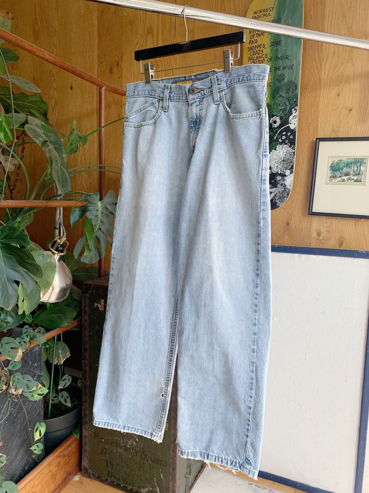 Levi's Vintage Levi’s Silvertab Sun Faded Shahiko Distressed Jeans Size US 28 / EU 44 - 5 Thumbnail