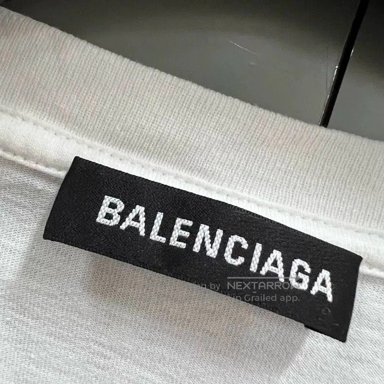 Balenciaga Balenciaga White Graphic Print T-shirt L. Size US L / EU 52-54 / 3 - 2 Thumbnail