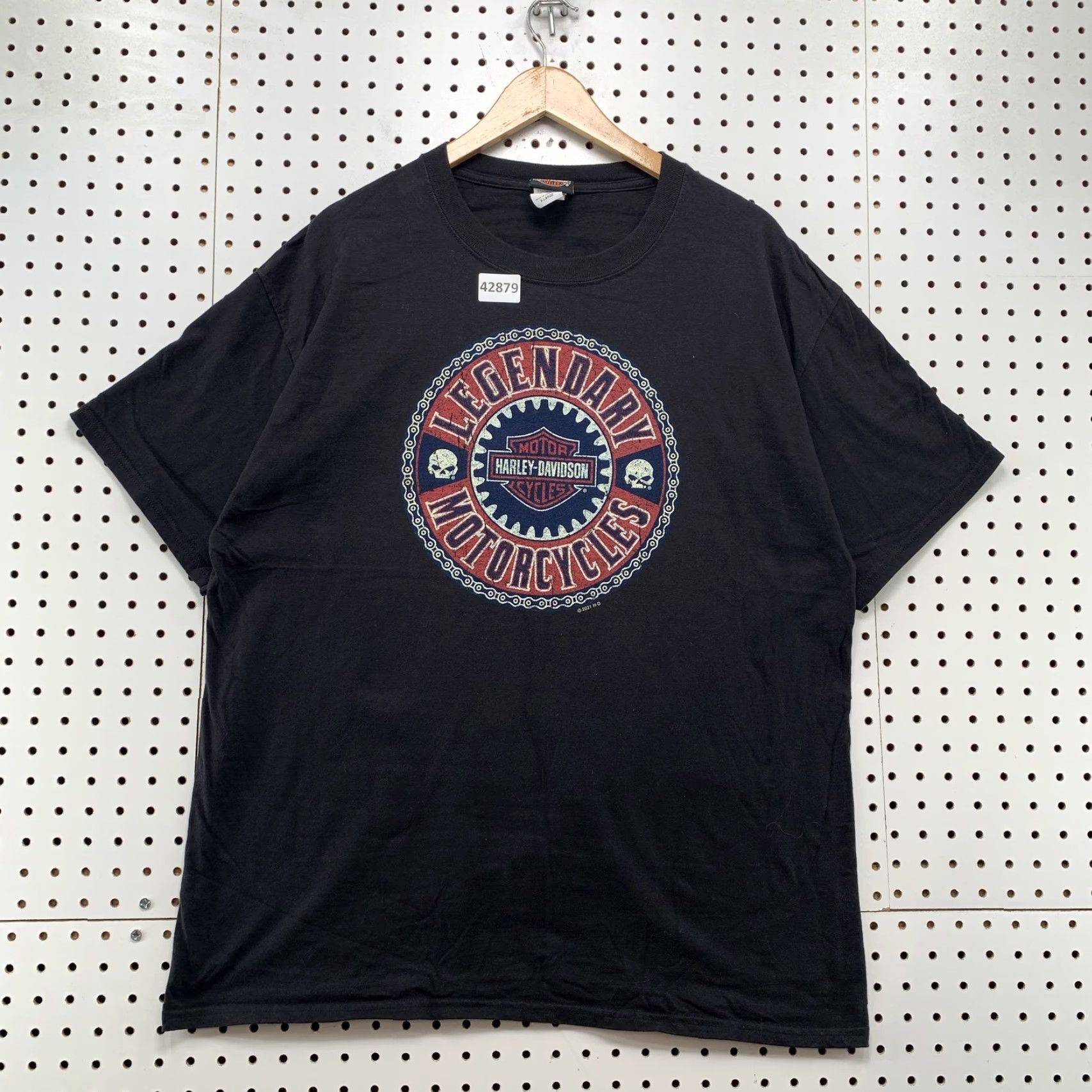 Harley Davidson Harley-Davidson Shirt Mens XL Black Ghost Graphic Motorcycles T-Shirt 2010s Men Black Ghost Graphic Dream Theme Mens Size US XL / EU 56 / 4 - 2 Thumbnail