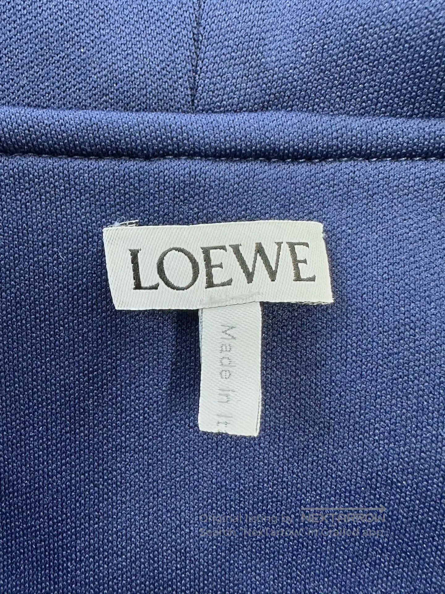 Loewe Loewe Dark blue embroidered logo zipper hooded sweater| Size US XS / EU 42 / 0 - 3 Thumbnail