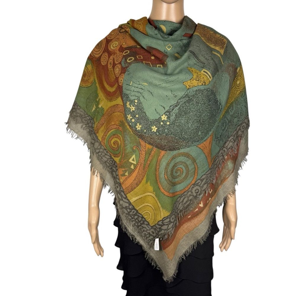 Paul Smith New Paul Smith Klimt Print Large Square Scarf Wrap 54'' x 5 Size ONE SIZE - 1 Thumbnail