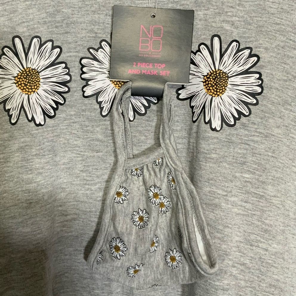 Unknown London No Boundaries Gray Daisy Ringer Long Sleeve Top Size XL NWT Size XL / US 12-14 / IT 48-50 - 4 Thumbnail