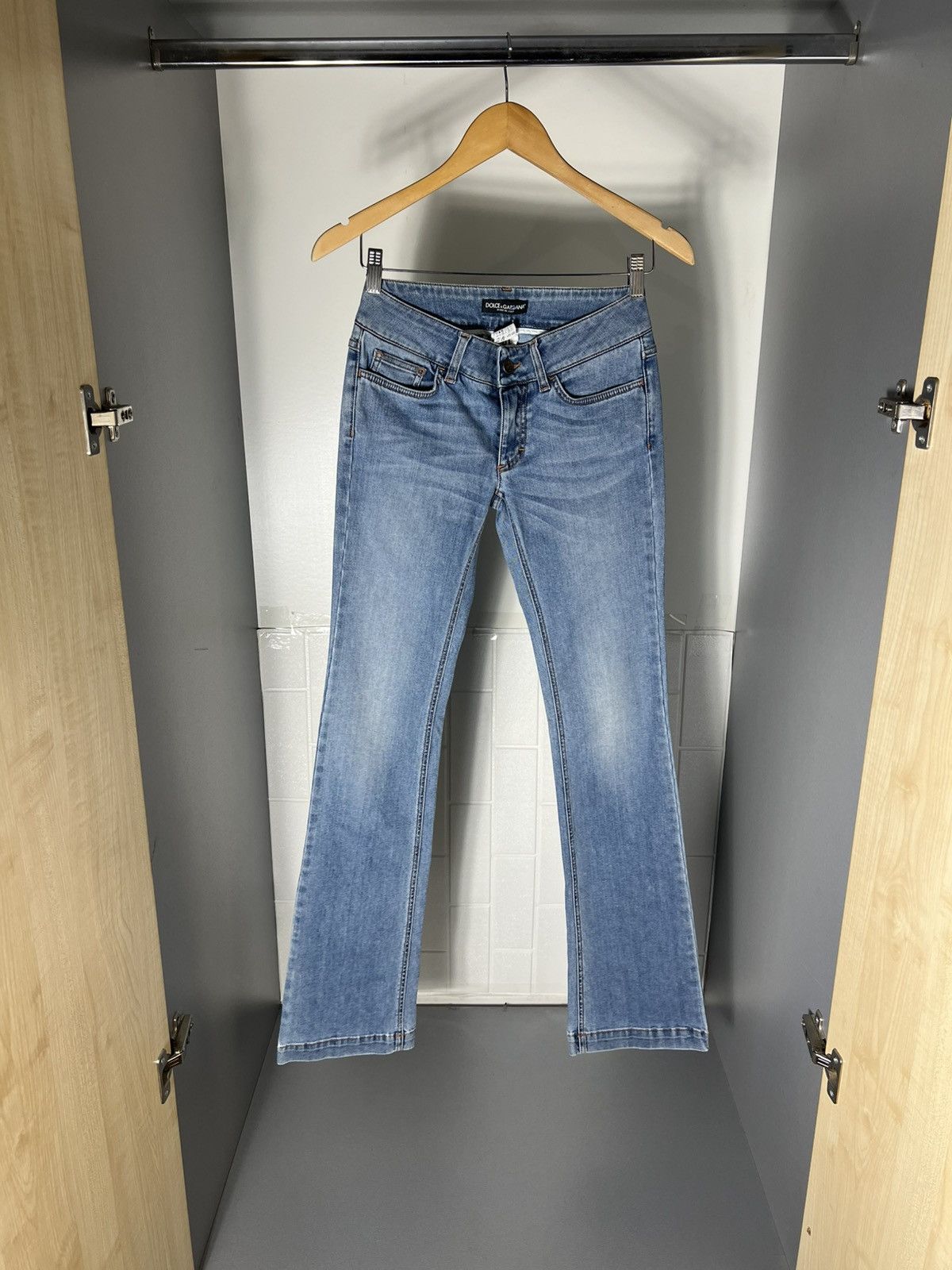 Dolce & Gabbana VINTAGE DOLCE & GABBANA ITALIAN DESIGNER DENIM JEANS Y2K 90s Size 26" / US 2 / IT 38 - 1 Thumbnail