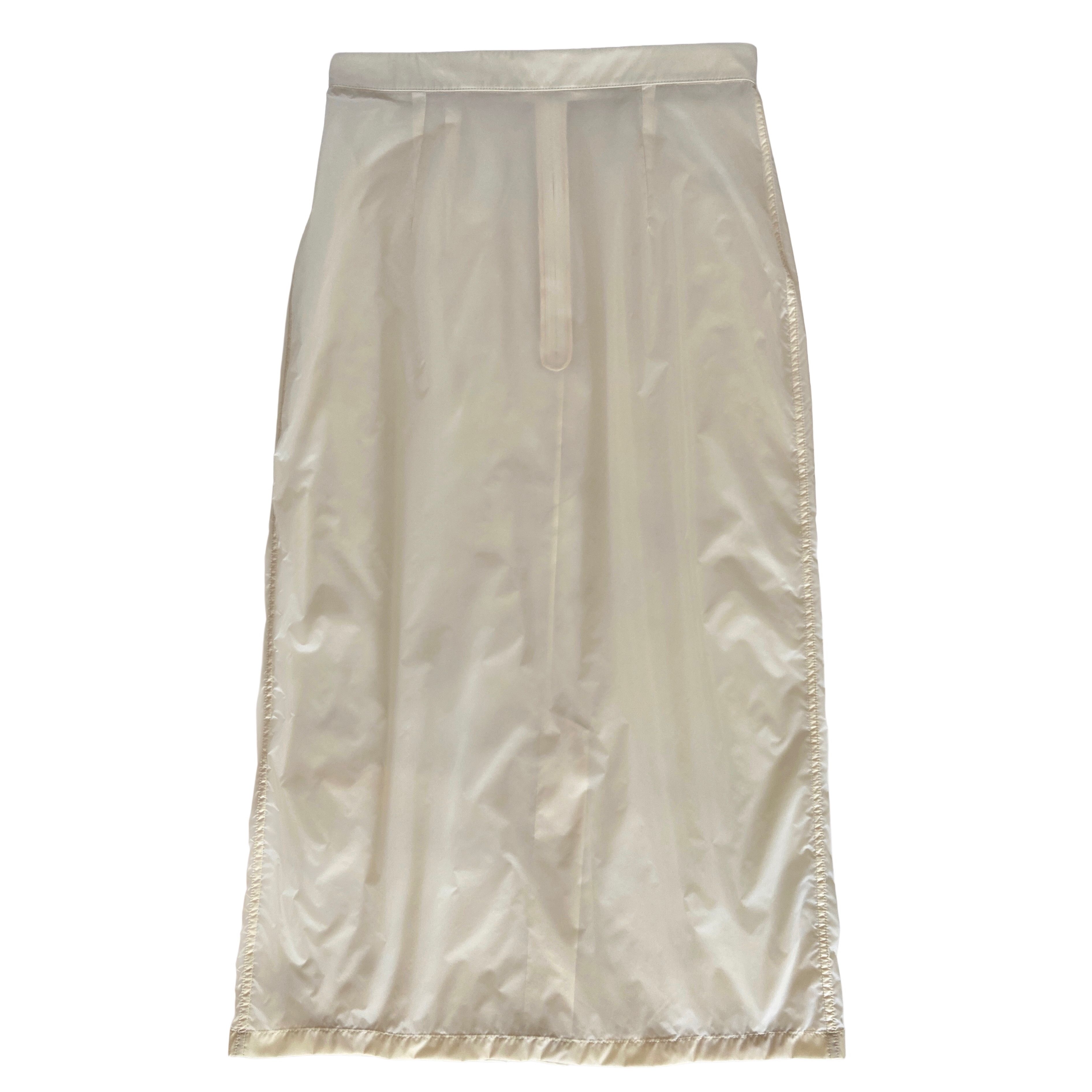 Maison Margiela MAISON MARGIELA SEMI-SHEER MIDI PENCIL SKIRT 40 IT 4 US Size 27" / US 4 / IT 40 - 6 Thumbnail