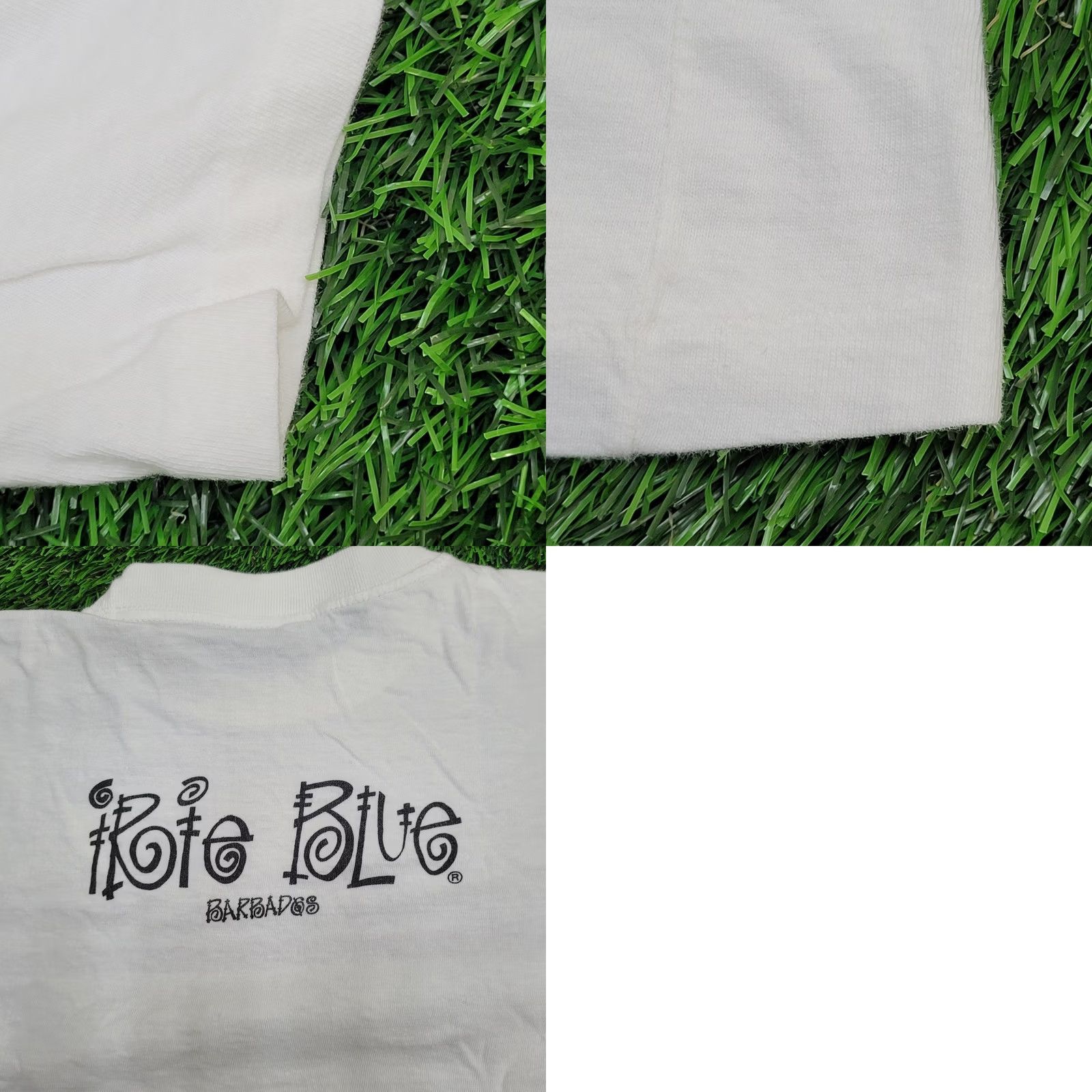 Vintage Irie Blue Vintage 90s Barbados Shirt Women Large White Graphic Size L / US 10 / IT 46 - 9 Thumbnail