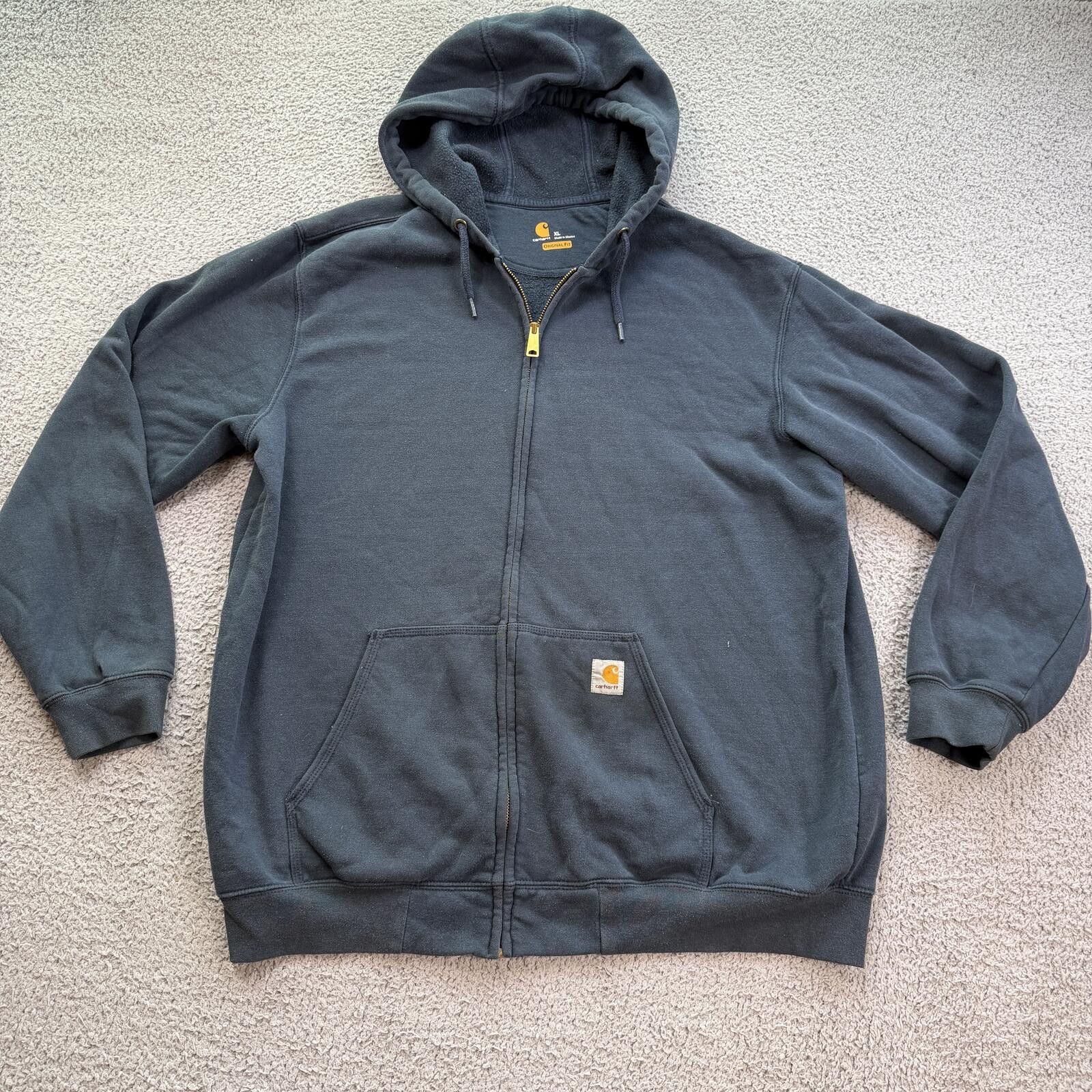 Carhartt Carhartt Rain Defender Zip Up Hoodie XL Original Fit Navy XL Size US XL / EU 56 / 4 - 1 Thumbnail