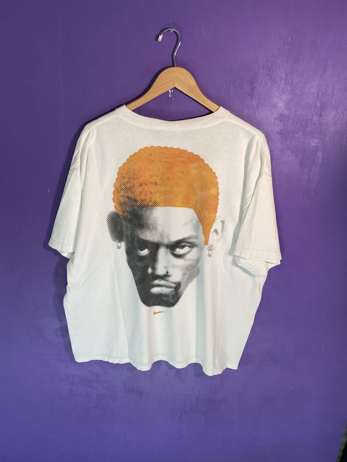 Nike Vintage 90s Nike Dennis Rodman big face t-shirt Size US XL / EU 56 / 4 - 2 Thumbnail