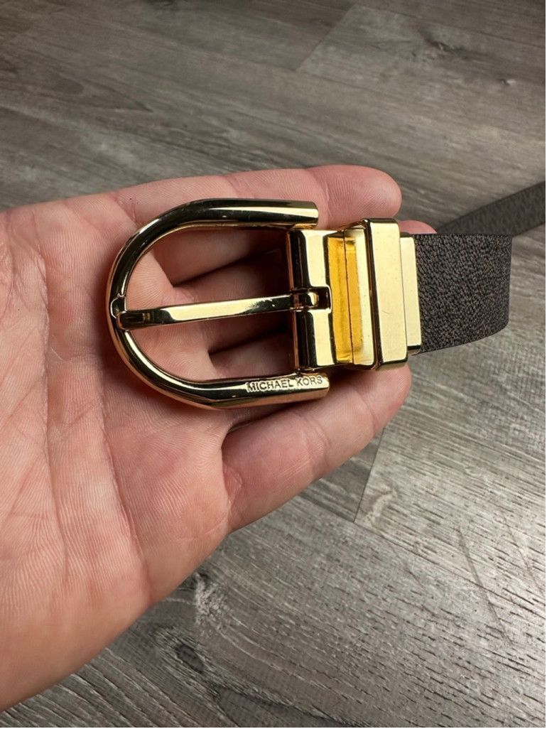 Michael Kors Women's Michael Kors Monogram Reversible Belt 40in Size ONE SIZE - 1 Thumbnail