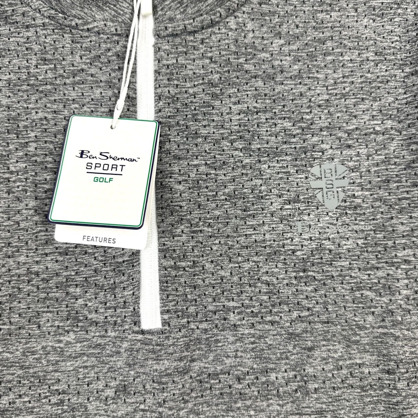 Ben Sherman Ben Sherman Sweater Men Medium Grey 1/4 Zip Golf Pullover Nylon M Size US M / EU 48-50 / 2 - 4 Thumbnail