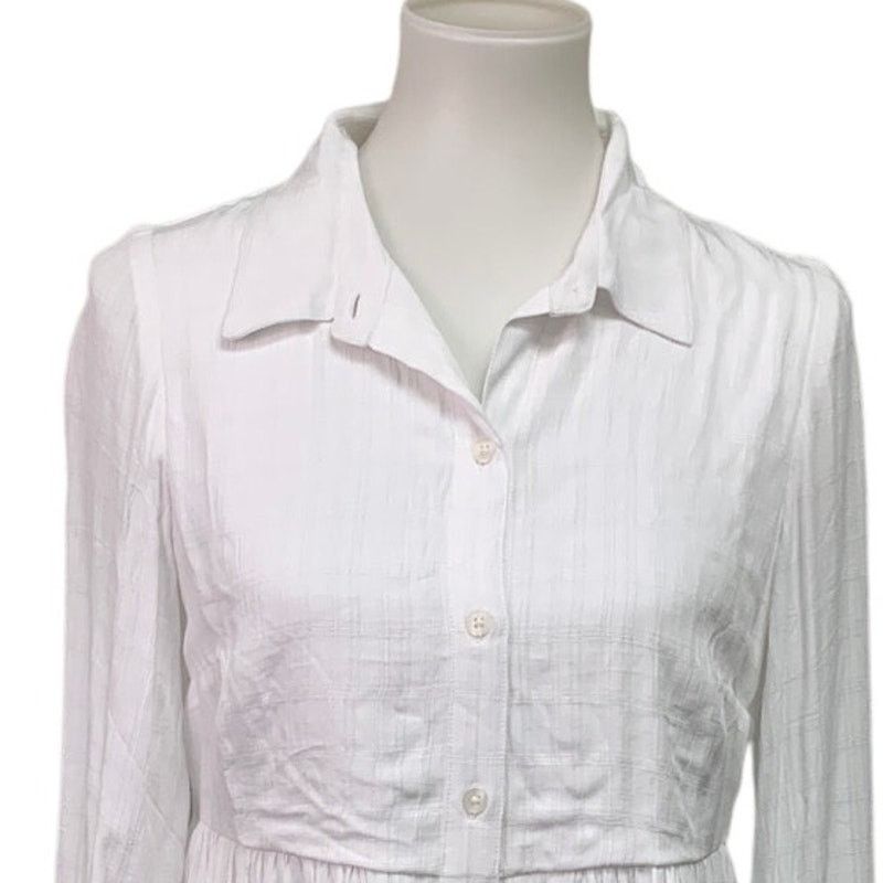 American Eagle Outfitters New American Eagle Womens Small Button Collared Shirt Dress Size S / US 4 / IT 40 - 2 Thumbnail