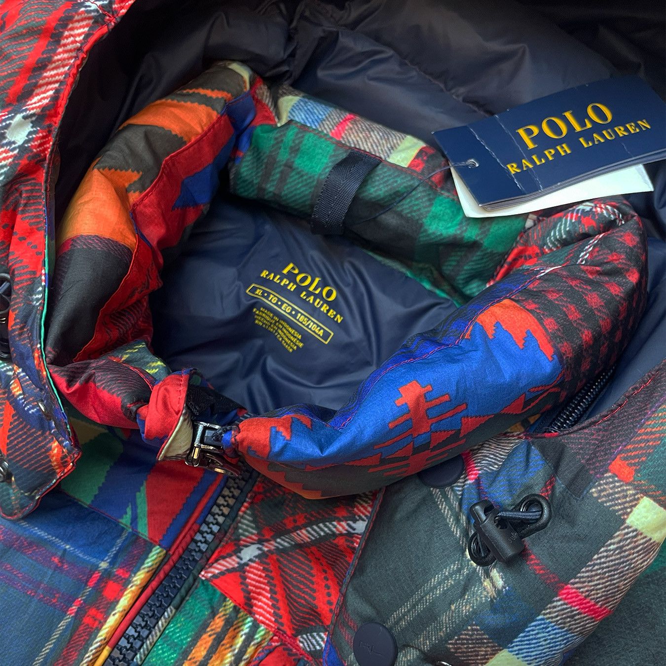 Polo Ralph Lauren NEW Polo Ralph Lauren Aztec Patchwork Duck Down Jacket Size US XL / EU 56 / 4 - 3 Thumbnail