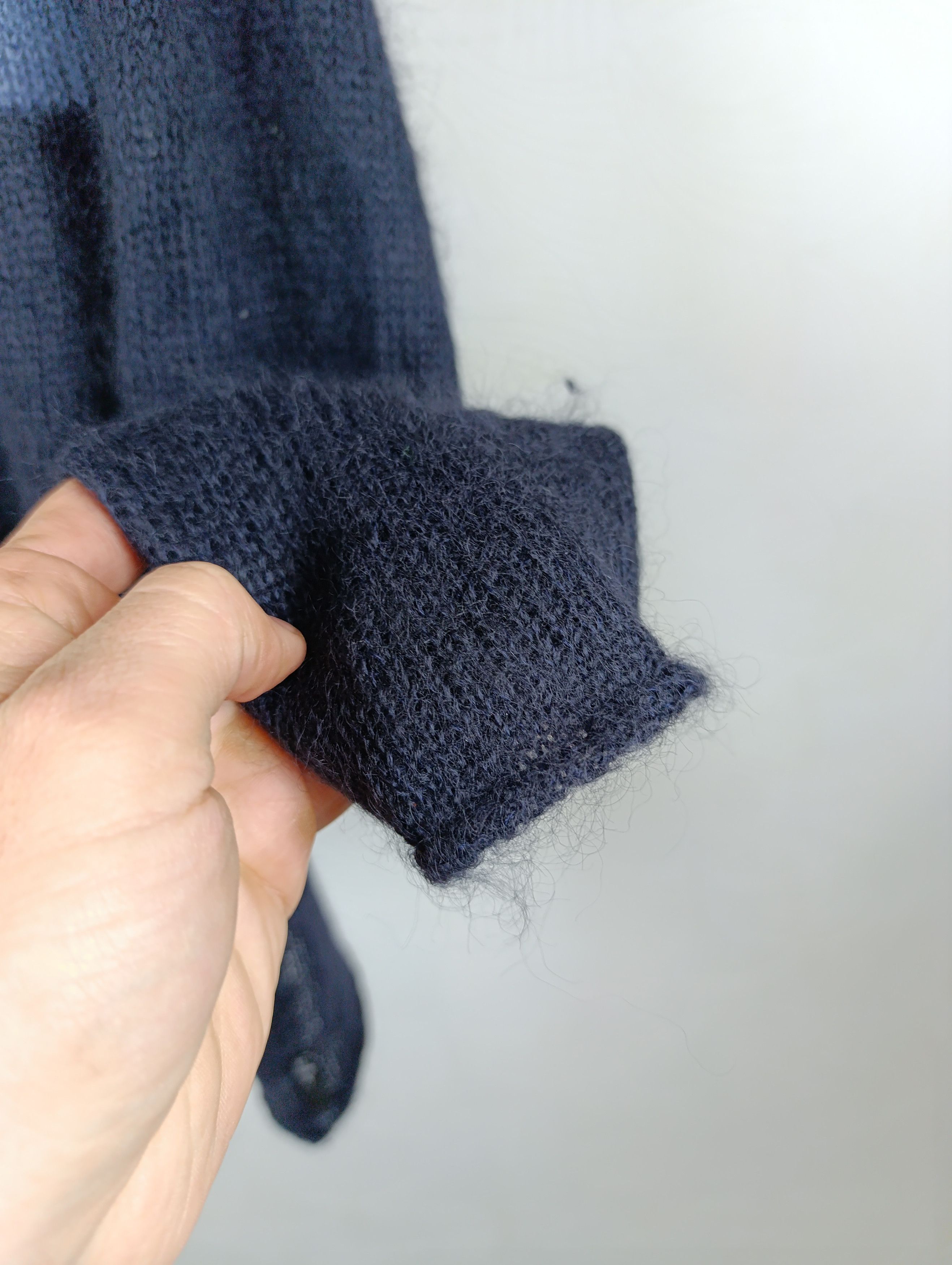 Armani EMPORIO ARMANI MENS MOHAIR KNITTED SWEATER BIG LOGO Size US S / EU 44-46 / 1 - 5 Thumbnail