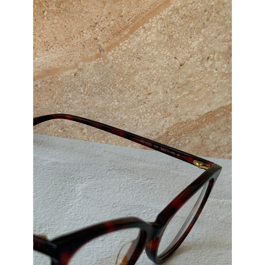 Gucci NEW Gucci GG1079O Brown Chain Cat Eye Eyeglasses Frames $650 Size ONE SIZE - 7 Thumbnail