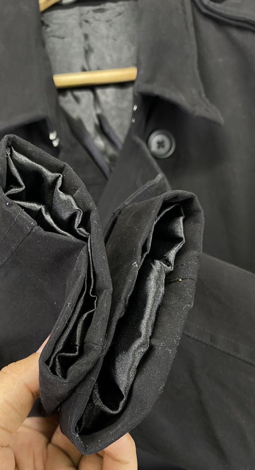 Vanquish Black Vanquish Double Breasted Trench Coats Long Jacket Size M / US 6-8 / IT 42-44 - 13 Thumbnail