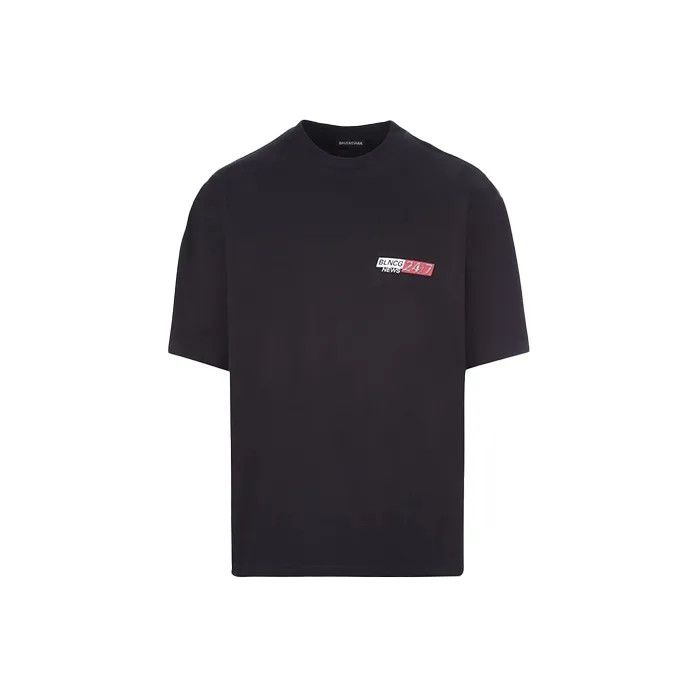 Balenciaga Graphic Cotton Short-Sleeve T-Shirt - Main Image