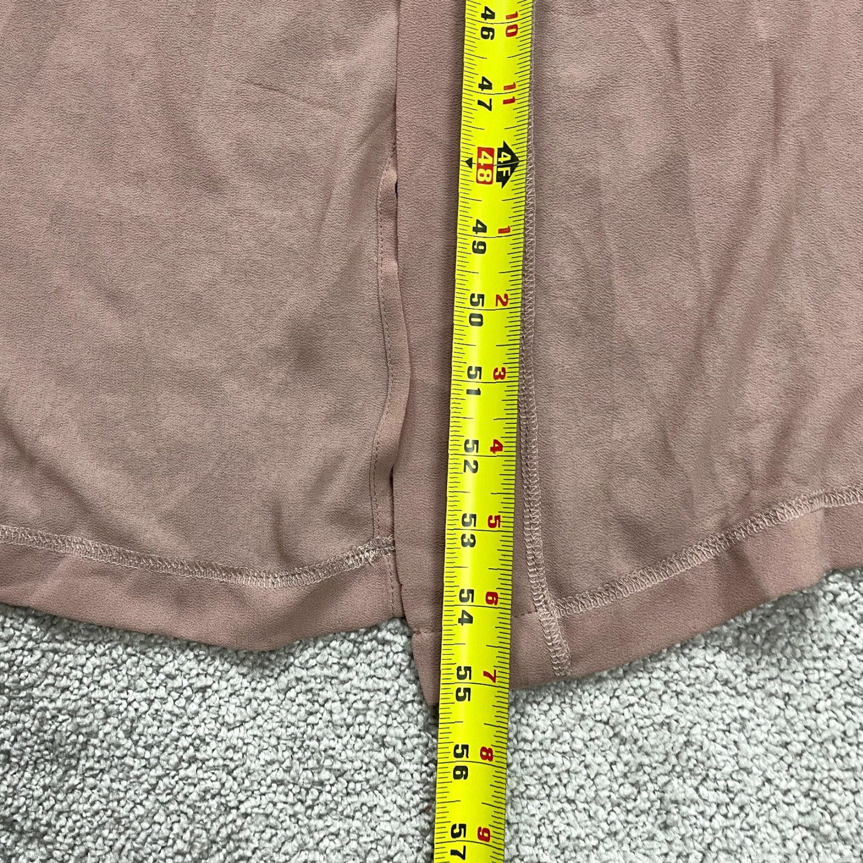 Vintage Naked Wardrobe Jumpsuit Womens Small Pink Smooth Racerback Long Wide Leg Womens Size 28" / US 6 / IT 42 - 3 Thumbnail