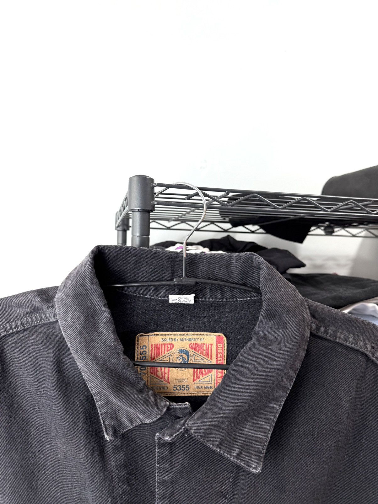 Diesel 💥Rare! Vintage Diesel Denim Jacket Archive Leather Patch Size US XXL / EU 58 / 5 - 10 Thumbnail