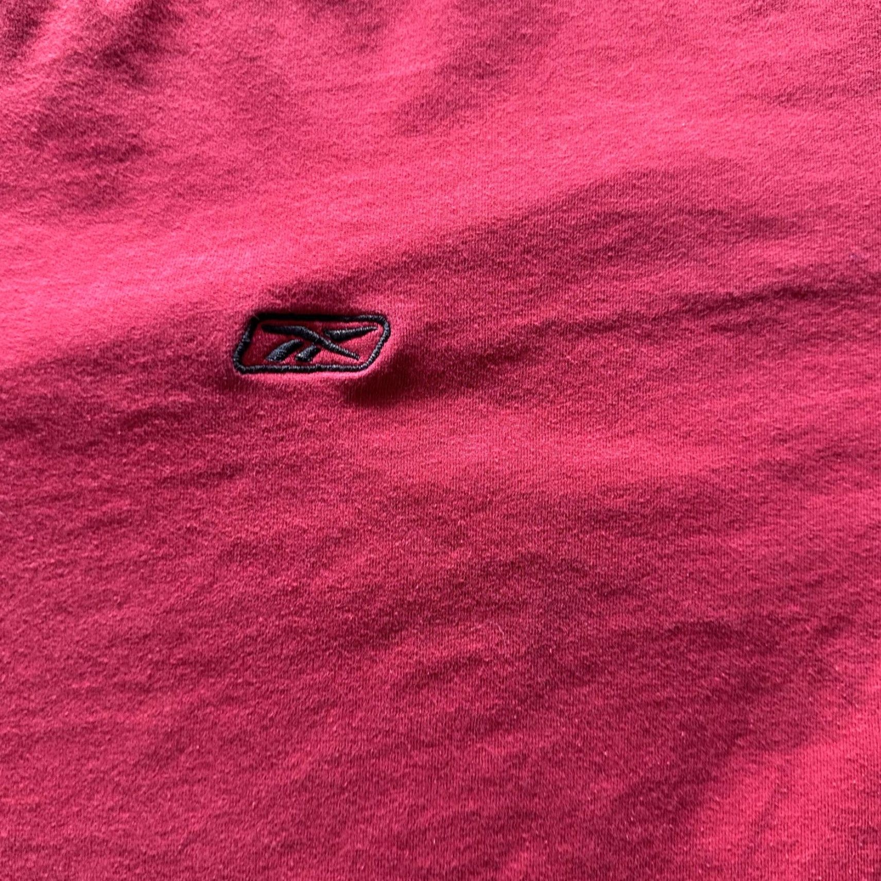 Vintage VINTAGE Red Solid Crew Neck Logo Tee Mens Large Shirt Size US L / EU 52-54 / 3 - 4 Thumbnail