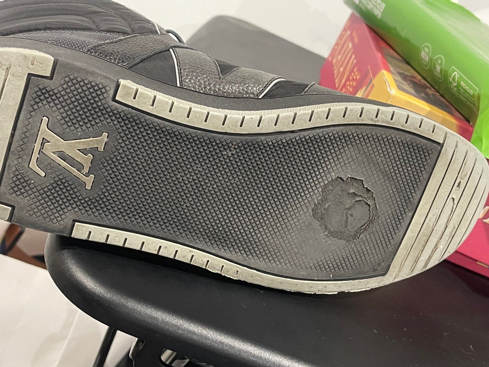 Louis Vuitton Louis Vuitton Tribe Damier High Top Sneakers Grey UK 8.5 Size US 9.5 / EU 42-43 - 3 Thumbnail