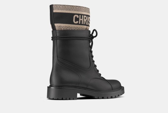 Dior o1w1db11124 D-Major Ankle Boots in Black Size US 8 / IT 38 - 3 Thumbnail
