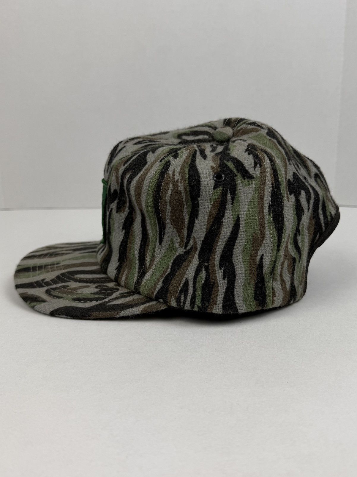 Woolrich Woolen Mills Vintage Woolrich Wool Camo SnapBack Hat K-Products Tree Bark Size ONE SIZE - 2 Thumbnail
