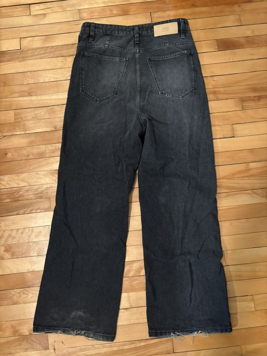 AMI Ami Alexandre Mattiussi dark grey baggy loose fit denim Size US 30 / EU 46 - 2 Thumbnail