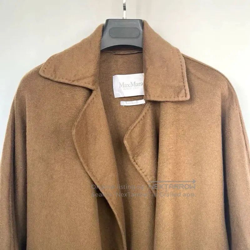 Max Mara MaxMara Deep Brown Wool Mid-Length Coat . Size M / US 6-8 / IT 42-44 - 5 Thumbnail