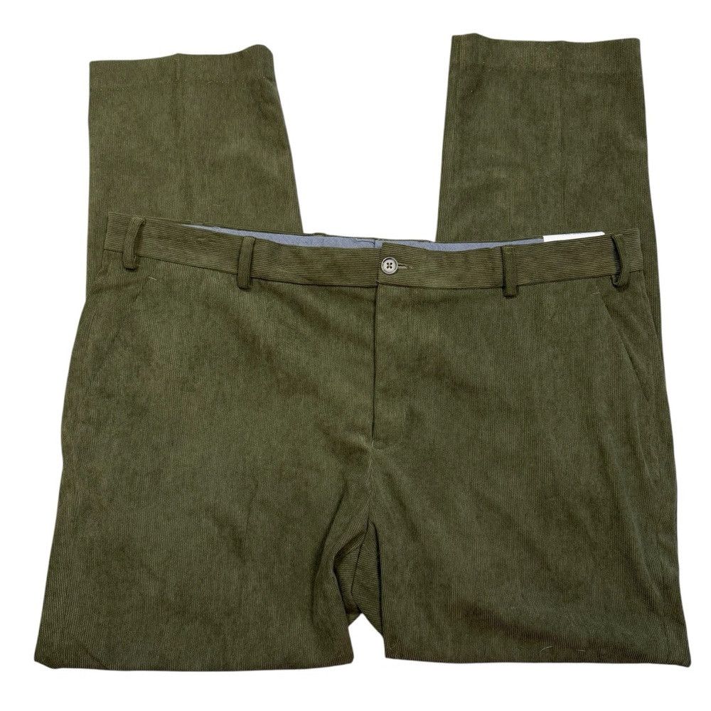 Paul Fredrick NWT New Paul Fredrick Corduroy Pleated Sage Olive Pants Siz Size US 42 / EU 58 - 4 Thumbnail