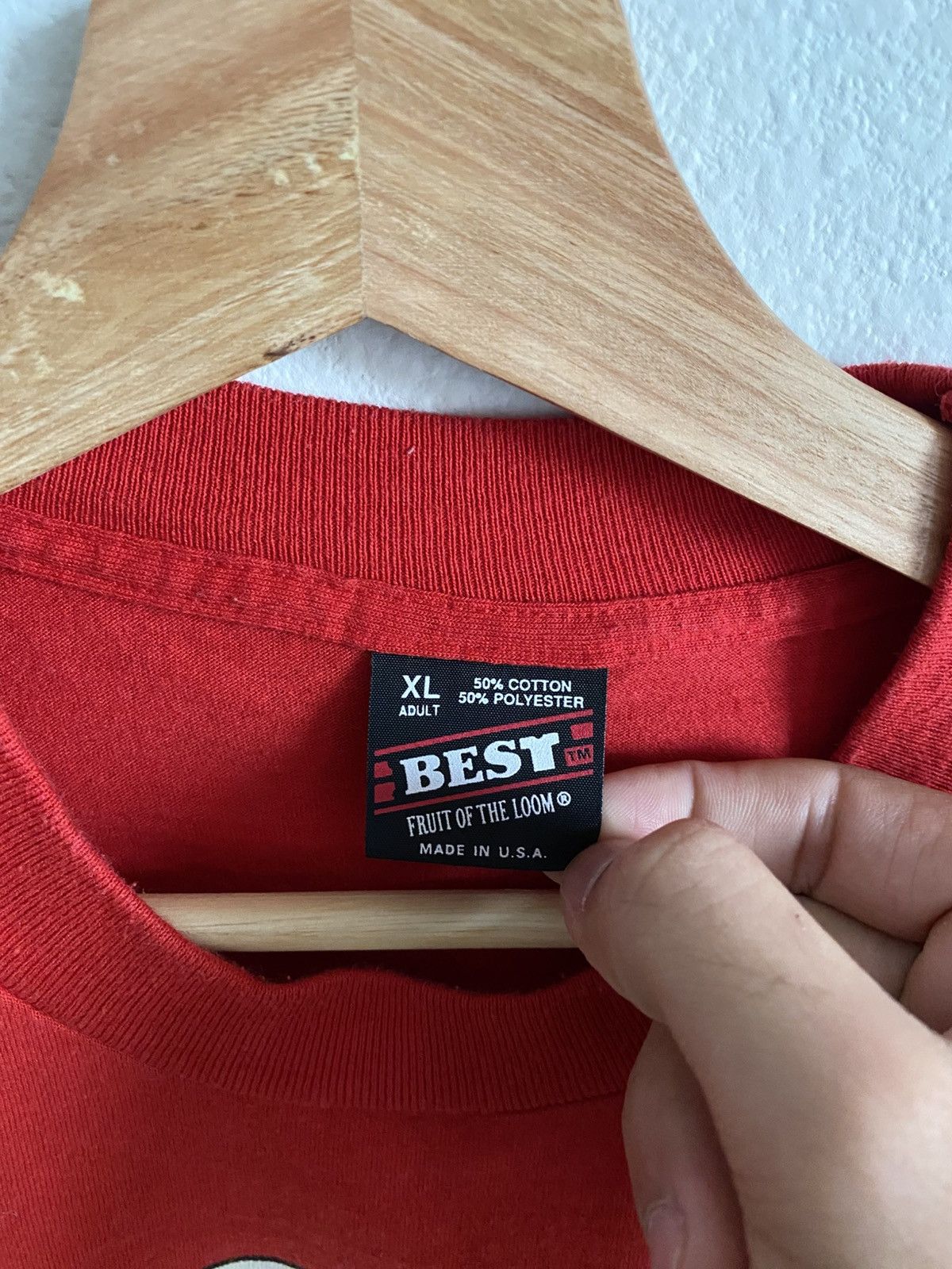Vintage Vintage 90s Safety Nut Handy Man Tee Size US XL / EU 56 / 4 - 4 Thumbnail