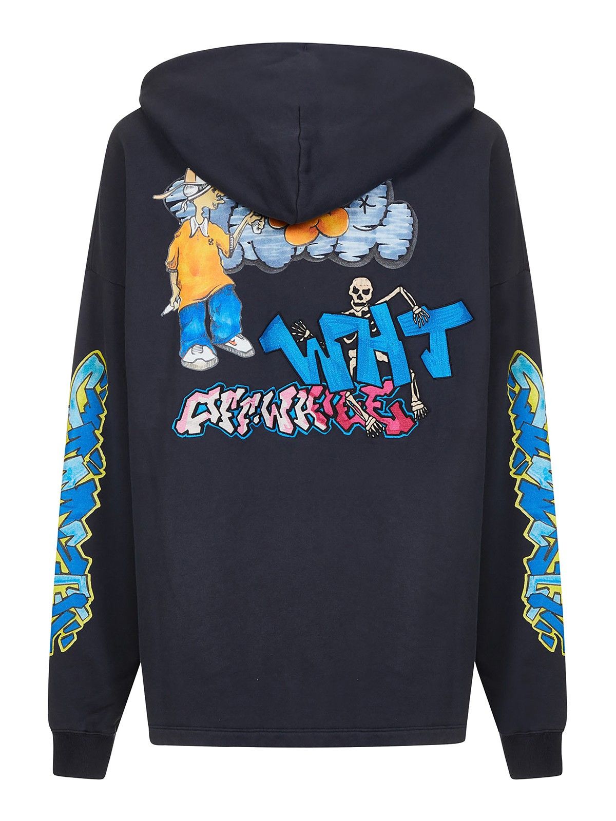 Off-White o1y0325 Logo Hoodie in Blue Size US XS / EU 42 / 0 - 3 Thumbnail