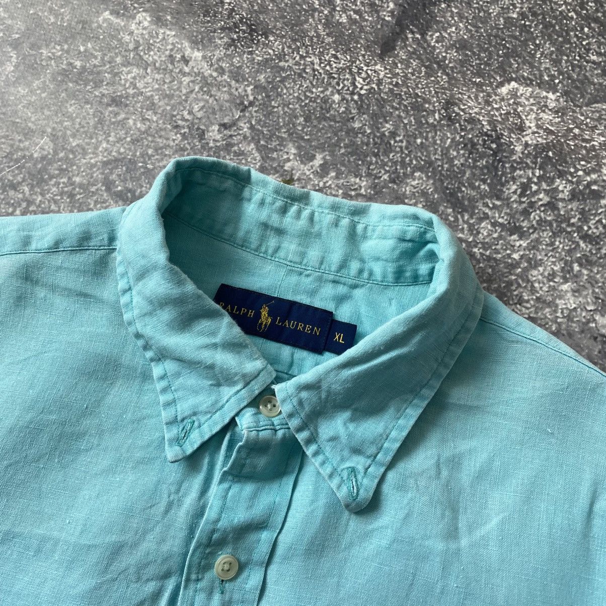 Polo Ralph Lauren × Vintage Vintage Polo Ralph Lauren Small Logo Linen Shirt Size US XL / EU 56 / 4 - 4 Thumbnail