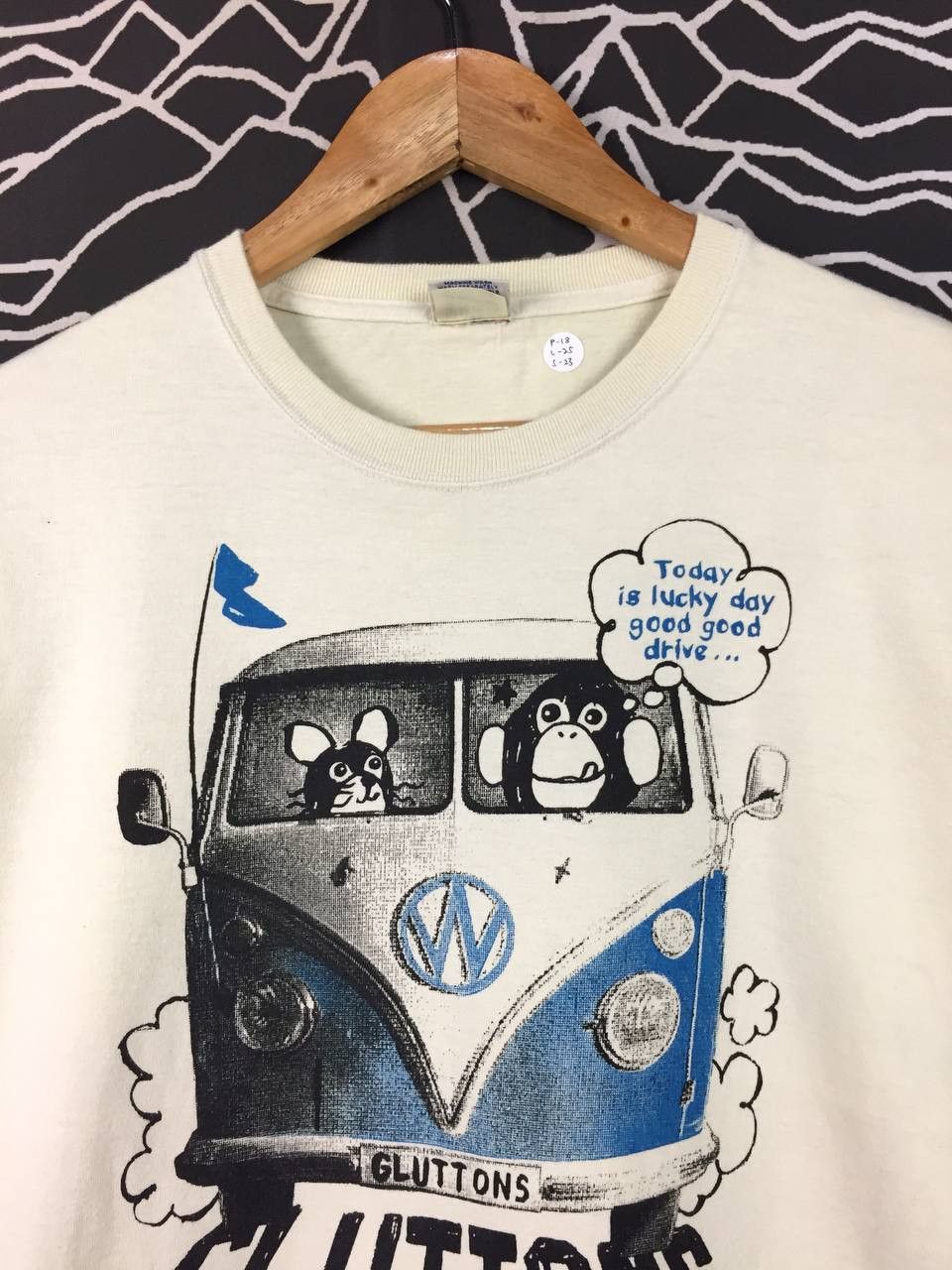 Japanese Brand Vtg Free Company GLUTTONS VW Van Route 66 Long Sleeve Tee Size US S / EU 44-46 / 1 - 3 Thumbnail