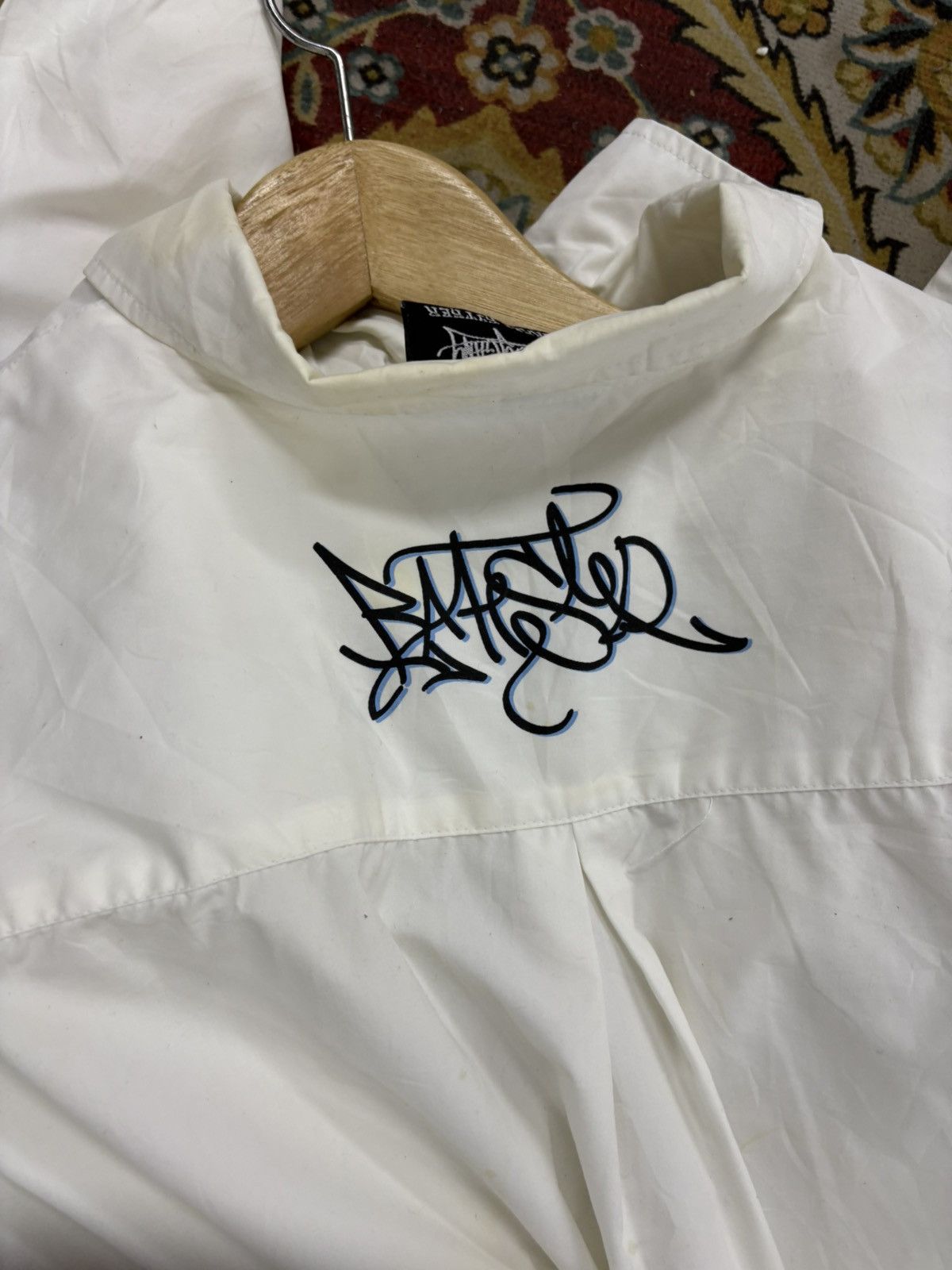 Other Y2K VINTAGE BOBBY GANG HIP HOP 2 WAY ZIPPER COLLAR SHIRT Size US L / EU 52-54 / 3 - 14 Thumbnail
