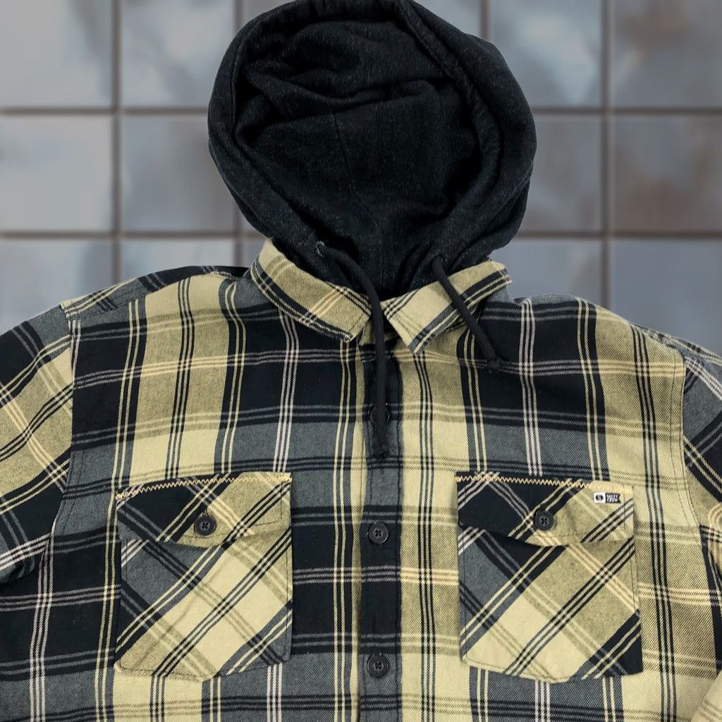 Vintage Salty Crew Shacket Mens L Flannel Plaid Earth Tones Grunge Schooner Jacket Size US L / EU 52-54 / 3 - 1 Thumbnail