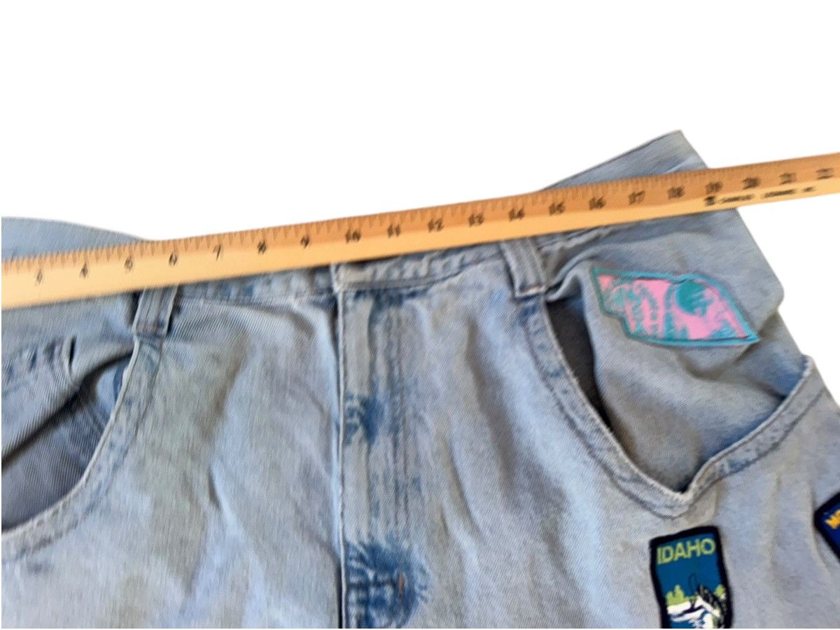 JNCO VTG 90s JNCO JEANS Shorts CRAZY PATCHWORK DISTRESSED BAGGY Size US 40 / EU 56 - 13 Thumbnail