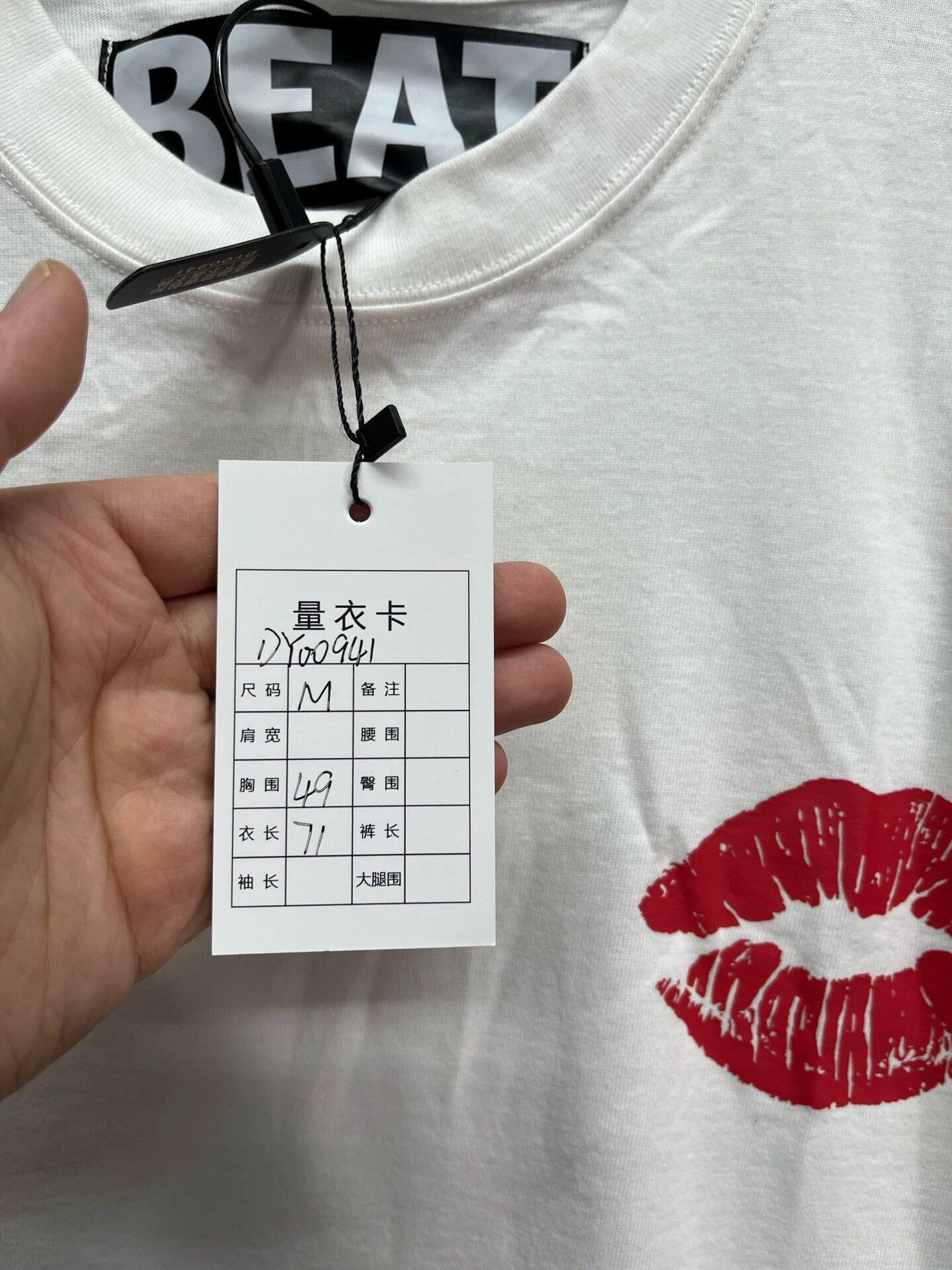 Other BEAT by Kazuki Kuraishi Red Lips Long Sleeve Top M Size US M / EU 48-50 / 2 - 4 Thumbnail