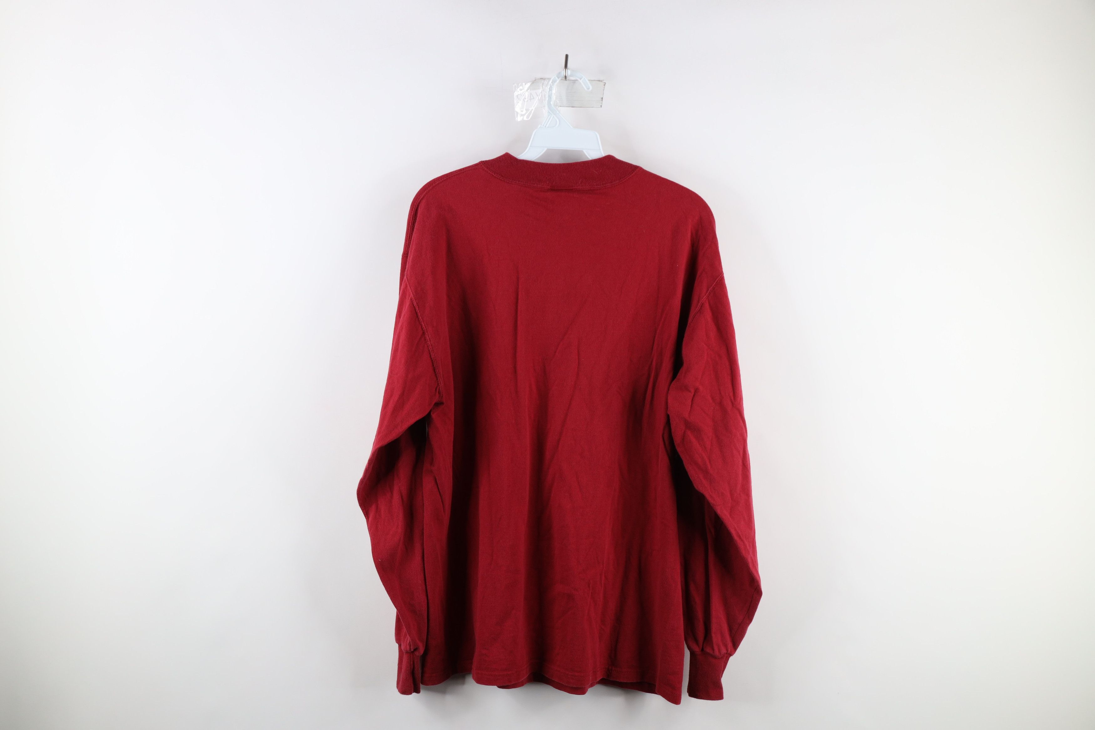 Russell Athletic Vintage 90s Russell Athletic Long Sleeve T-Shirt Red USA Size US M / EU 48-50 / 2 - 7 Thumbnail