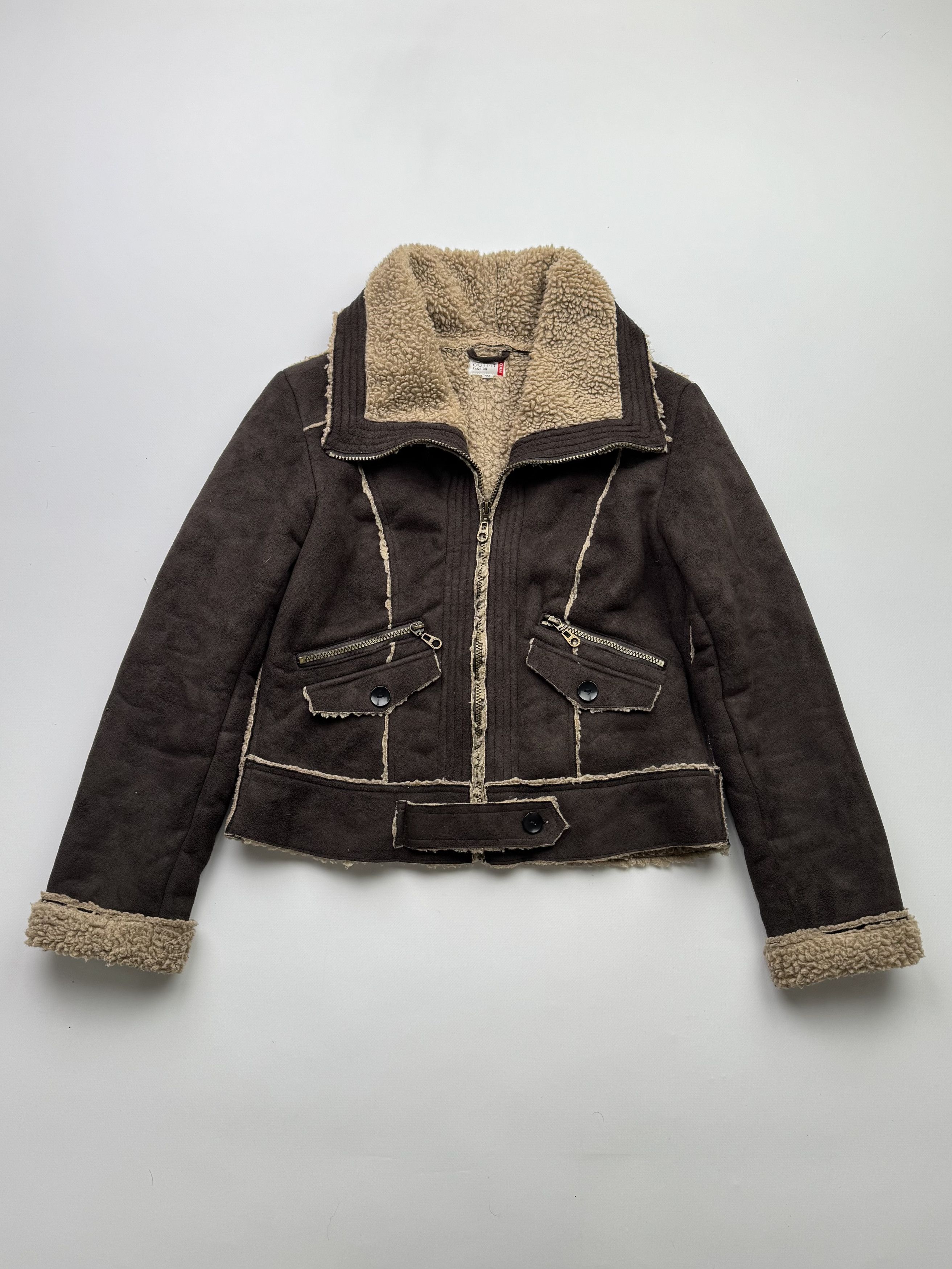 Vintage Vintage Faux Sheepskin Cropped Jacket B333(V92)E2 Size S / US 4 / IT 40 - 1 Thumbnail