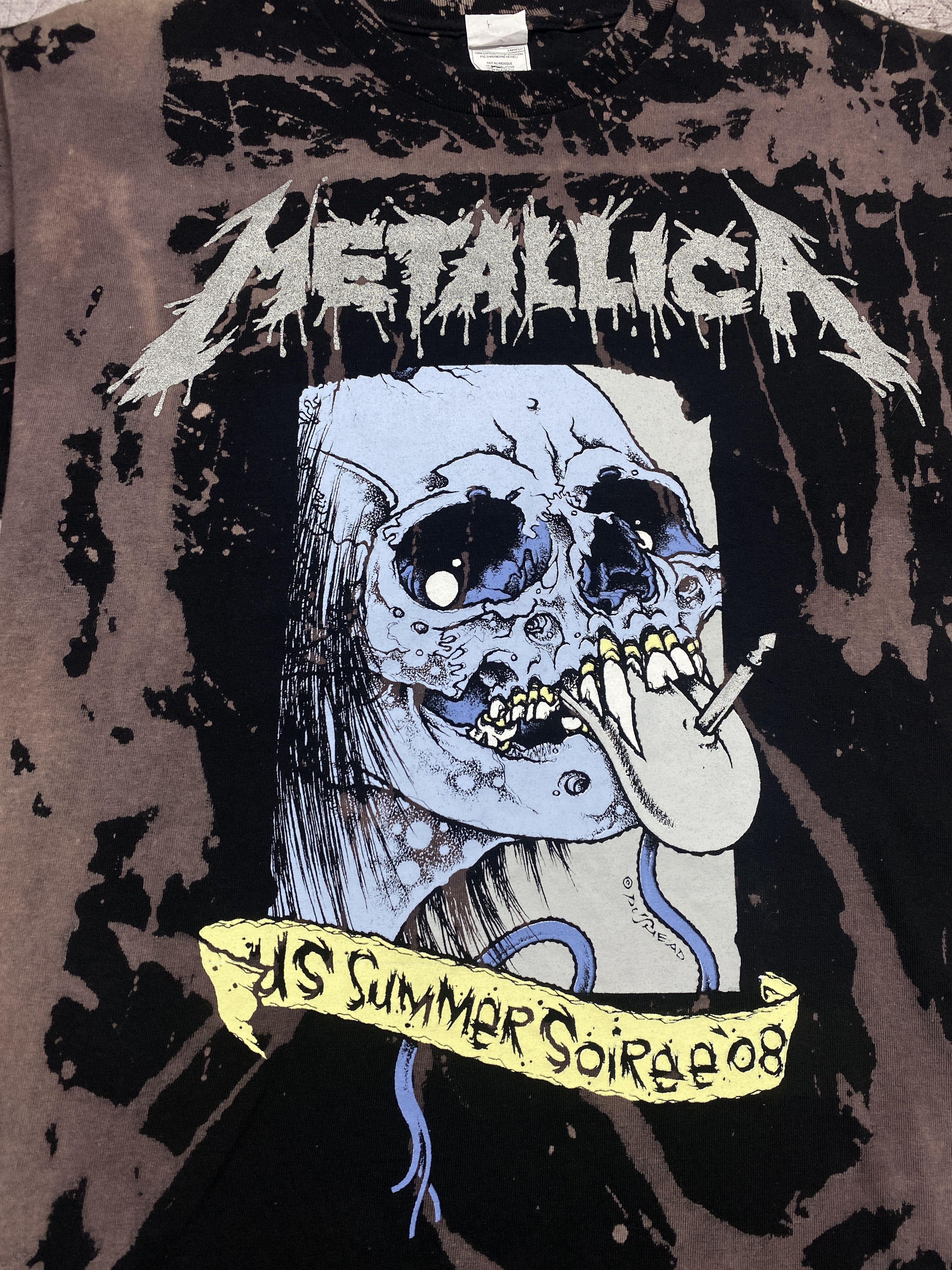 Band Tees × Metallica × Vintage Metallica 2008 Vintage Rock Band Mens T-Shirt Size US L / EU 52-54 / 3 - 2 Thumbnail