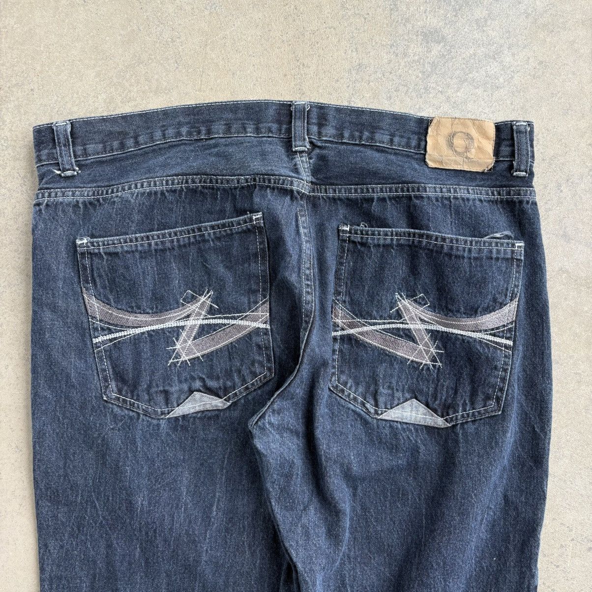 Southpole × Vintage Y2K Baggy "Q" Denim Jeans Wide Leg Skater Pants Southpole 42 Size US 42 / EU 58 - 4 Thumbnail
