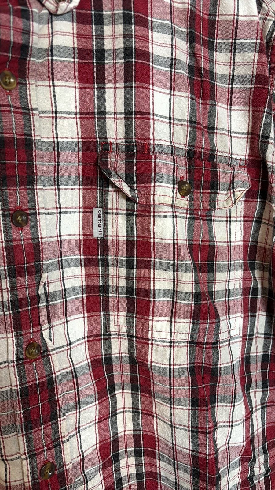 Carhartt Vintage Carhartt Relaxed Fit Button Up Shirt Size US XXL / EU 58 / 5 - 2 Thumbnail