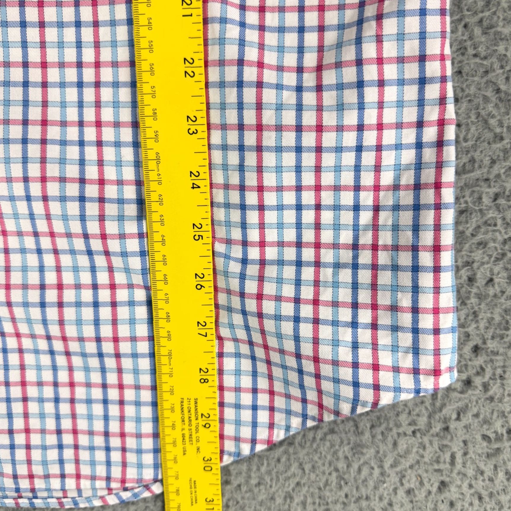 Peter Millar Peter Millar Button-Down Shirt Mens Large Blue Plaid Nanoluxe Long Sleeve Cotton Size US L / EU 52-54 / 3 - 6 Thumbnail