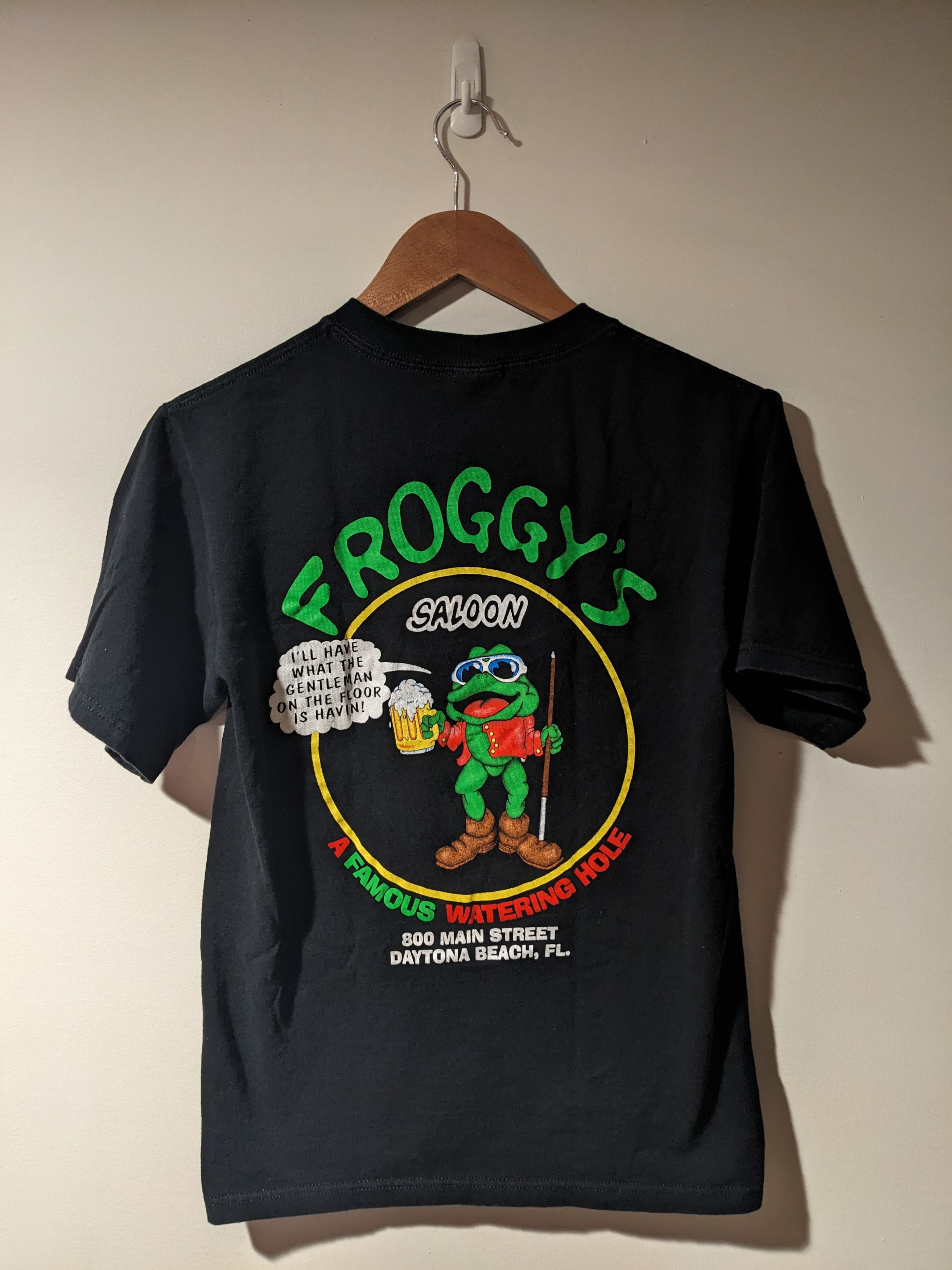 Anvil × Vintage Vintage 90s Froggy Saloon Daytona Beach Florida T-Shirt Size US S / EU 44-46 / 1 - 1 Thumbnail