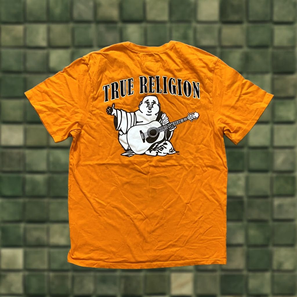 True Religion True Religion Shirt Men L Orange T-Shirt Regular Fit Size US L / EU 52-54 / 3 - 1 Thumbnail